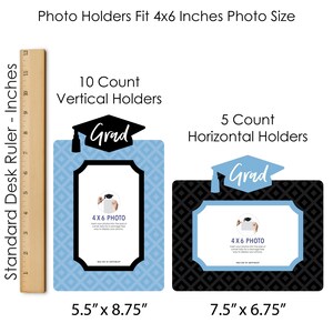 Light Blue Grad Photo Table Toppers Best is Yet to Come Graduation Party Picture Centerpiece Sticks 15 Pieces image 6