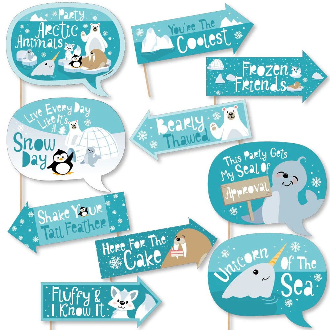 Big Dot Of Happiness Arctic Polar Animals - Candy Bar Wrapper