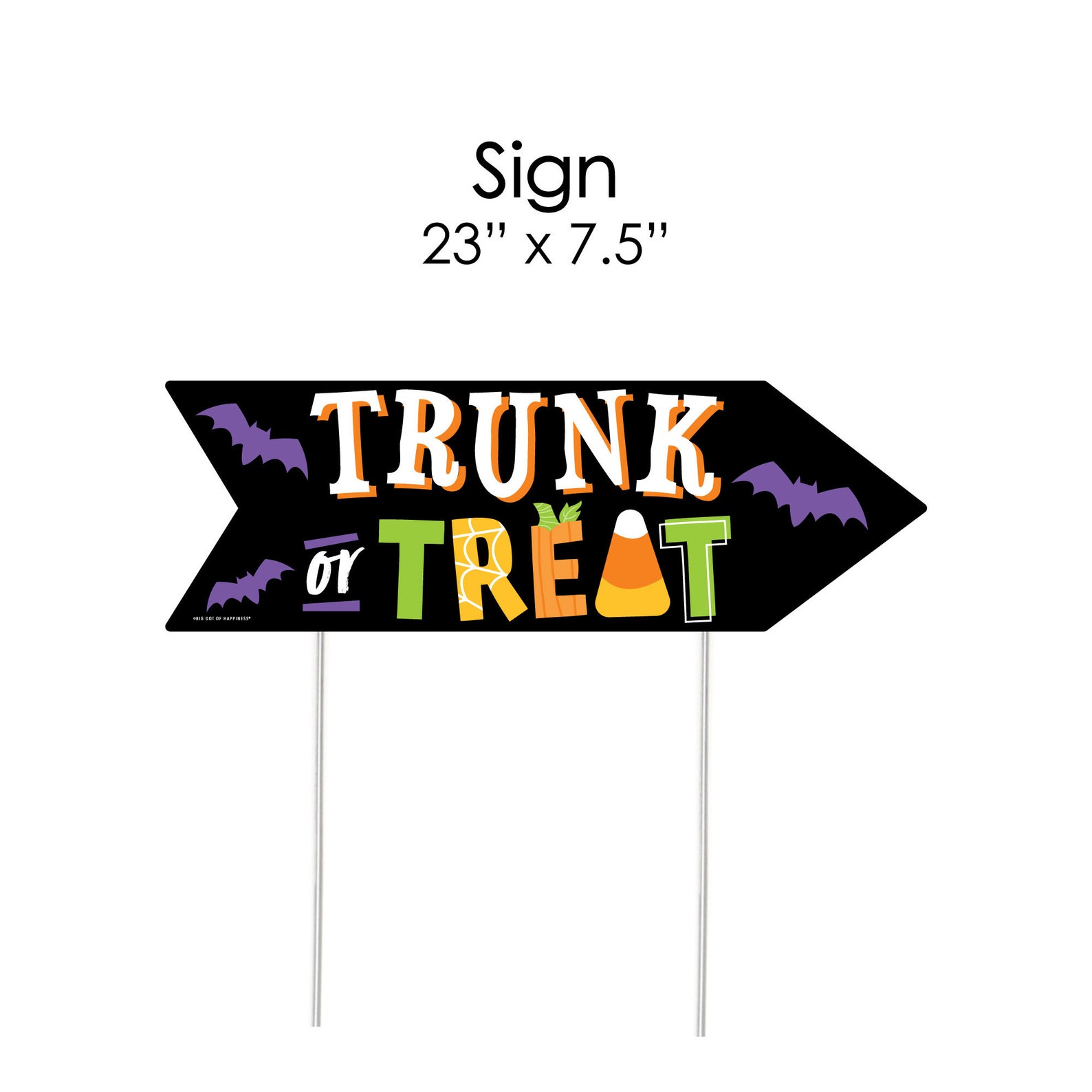 Trunk or Treat Arrow Halloween Car Parade Party Direction Etsy