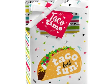 Taco ‘Bout Fun - Mexican Fiesta Favor Boxes - Set of 12