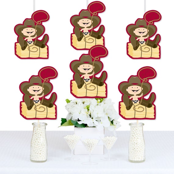 Little Cowboy Decorations Diy Cowboy Shaped Decorations