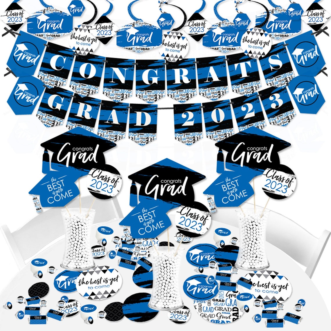 Blue Grad Best is Yet to Come 2023 Royal Blue Graduation image 1