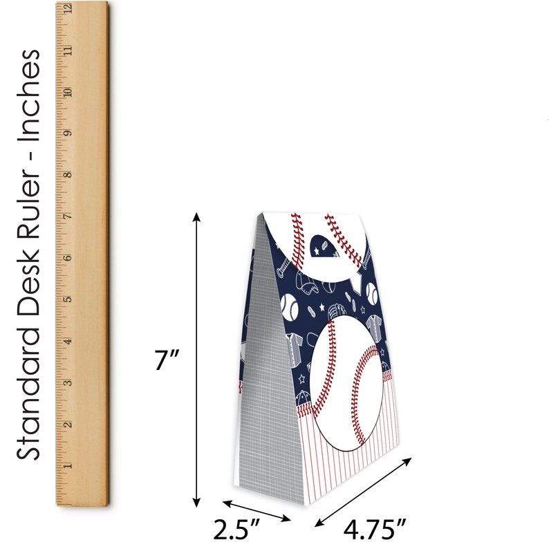 Batter up Baseball Baby Shower or Birthday Gift Favor Box Party Goodie