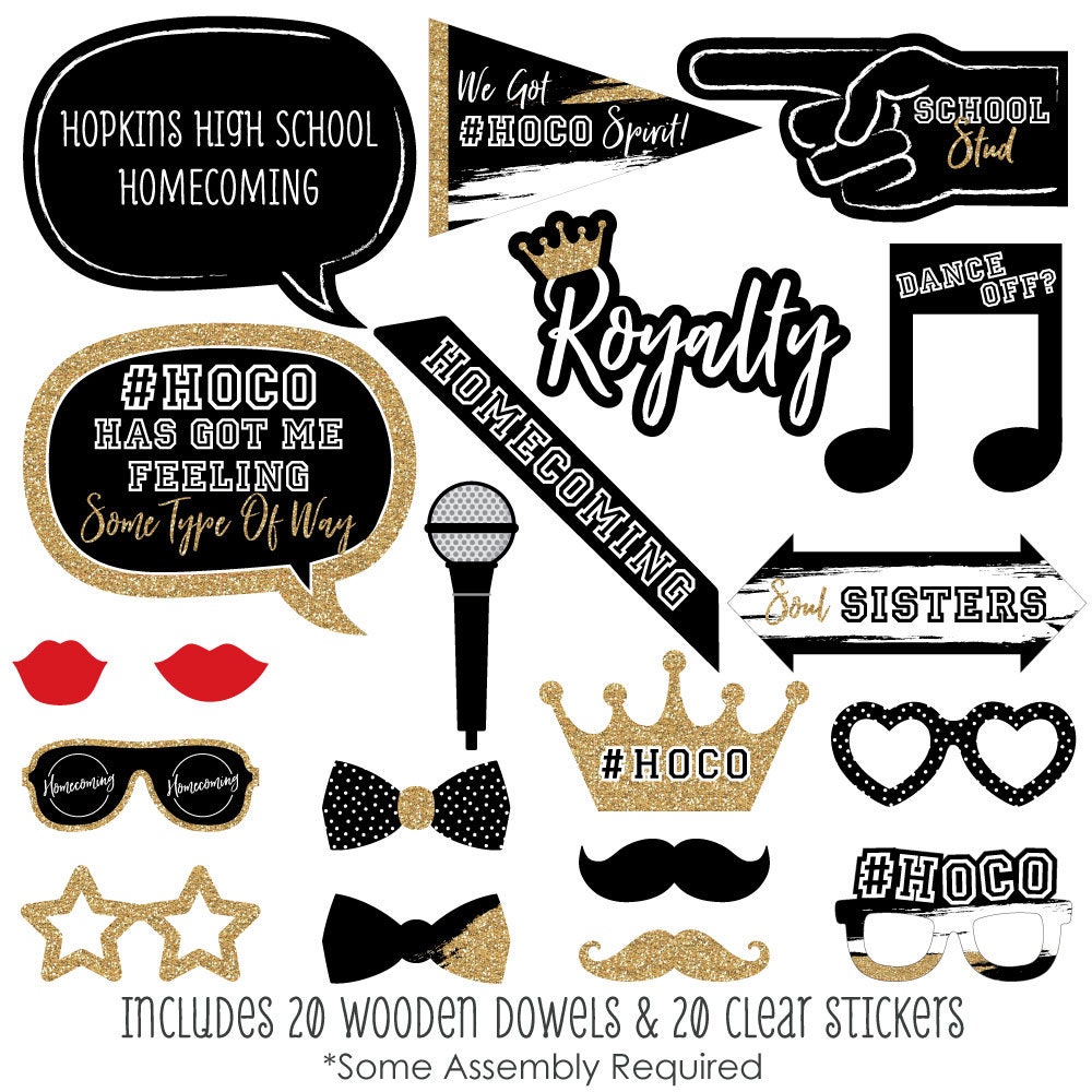 HOCO Dance Homecoming Photo Booth Props High School | Etsy