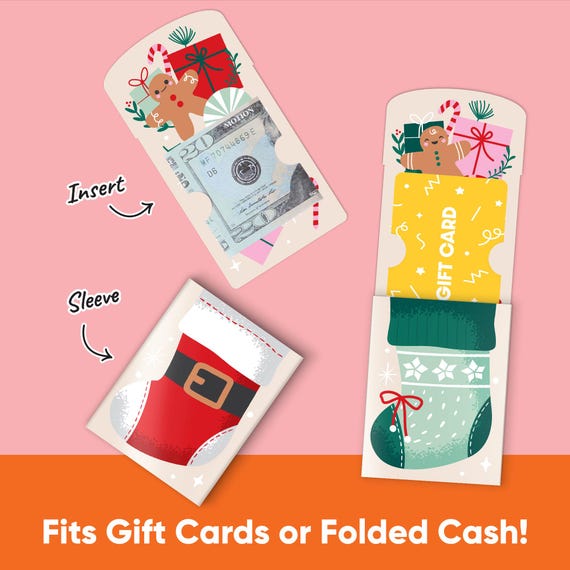 holiday gift card sleeves Promotional Seed Paper Sleeve Includes a printed design on the front and space to write your personal message on the back with regular pens or pencils Guardian Gift Card Envelopes -