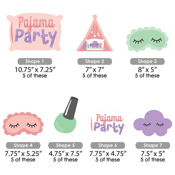 Pajama Slumber Party - Girls Sleepover Birthday Party Centerpiece