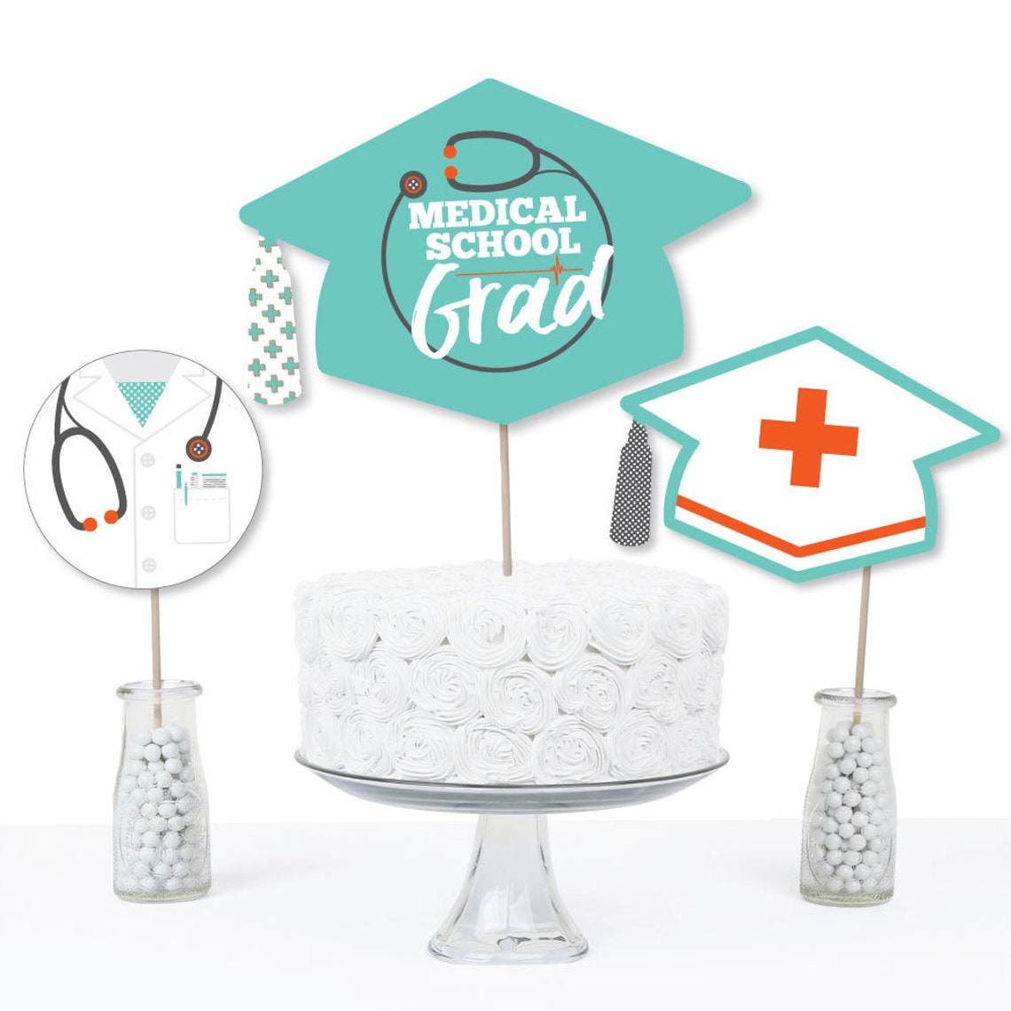 Medical School Grad Doctor Graduation Party Centerpiece Etsy