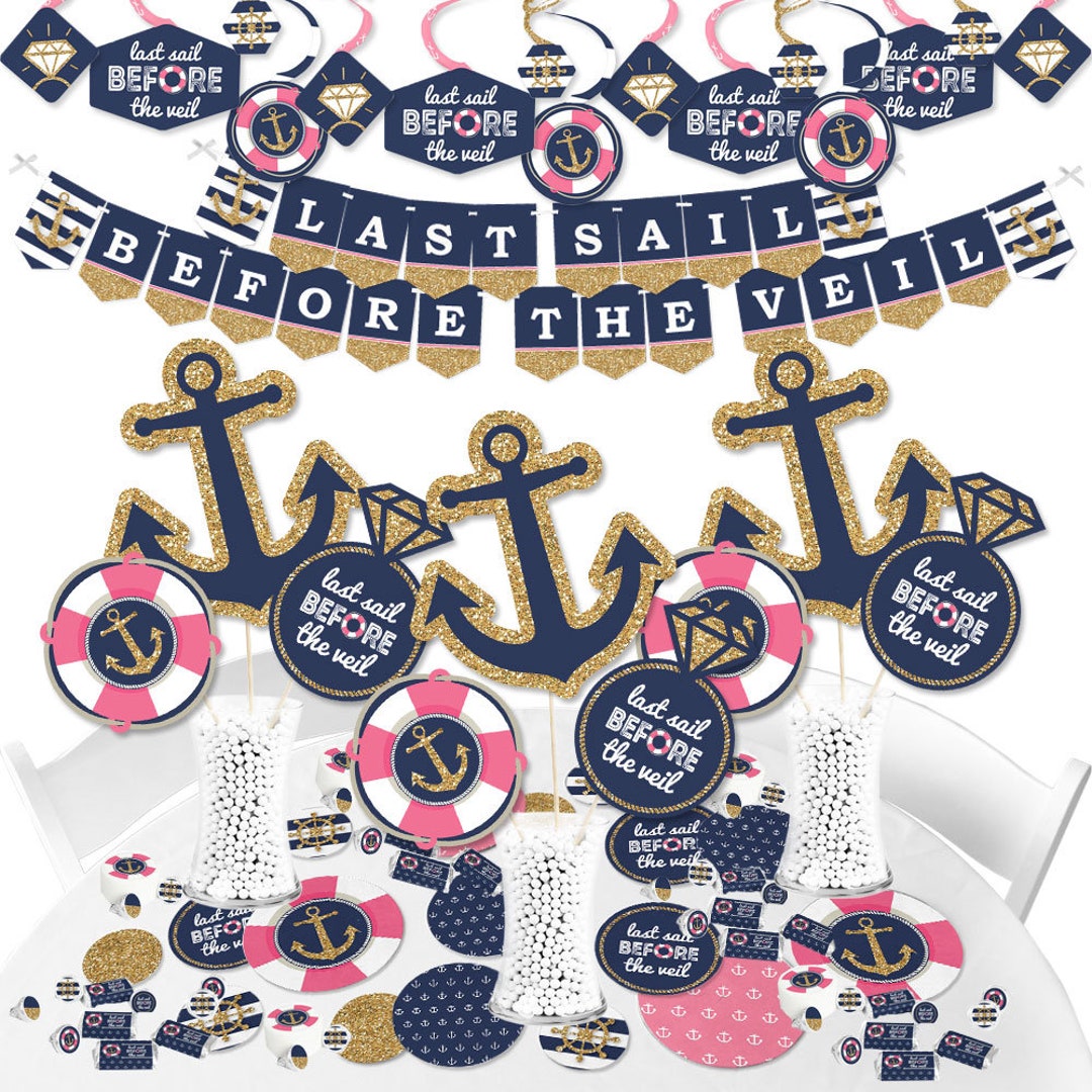 Last Sail Before the Veil - Nautical Bachelorette and Bridal Shower ...