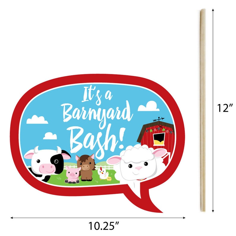 20 Farm Animals Photo Booth Props Farm Photobooth Kit With - Etsy