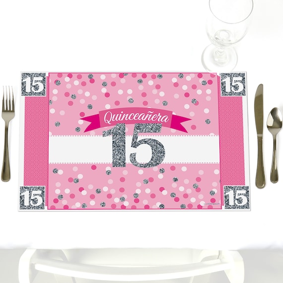 Quinceanera Sweet 15 Pink Party Table Decorations 15th Etsy