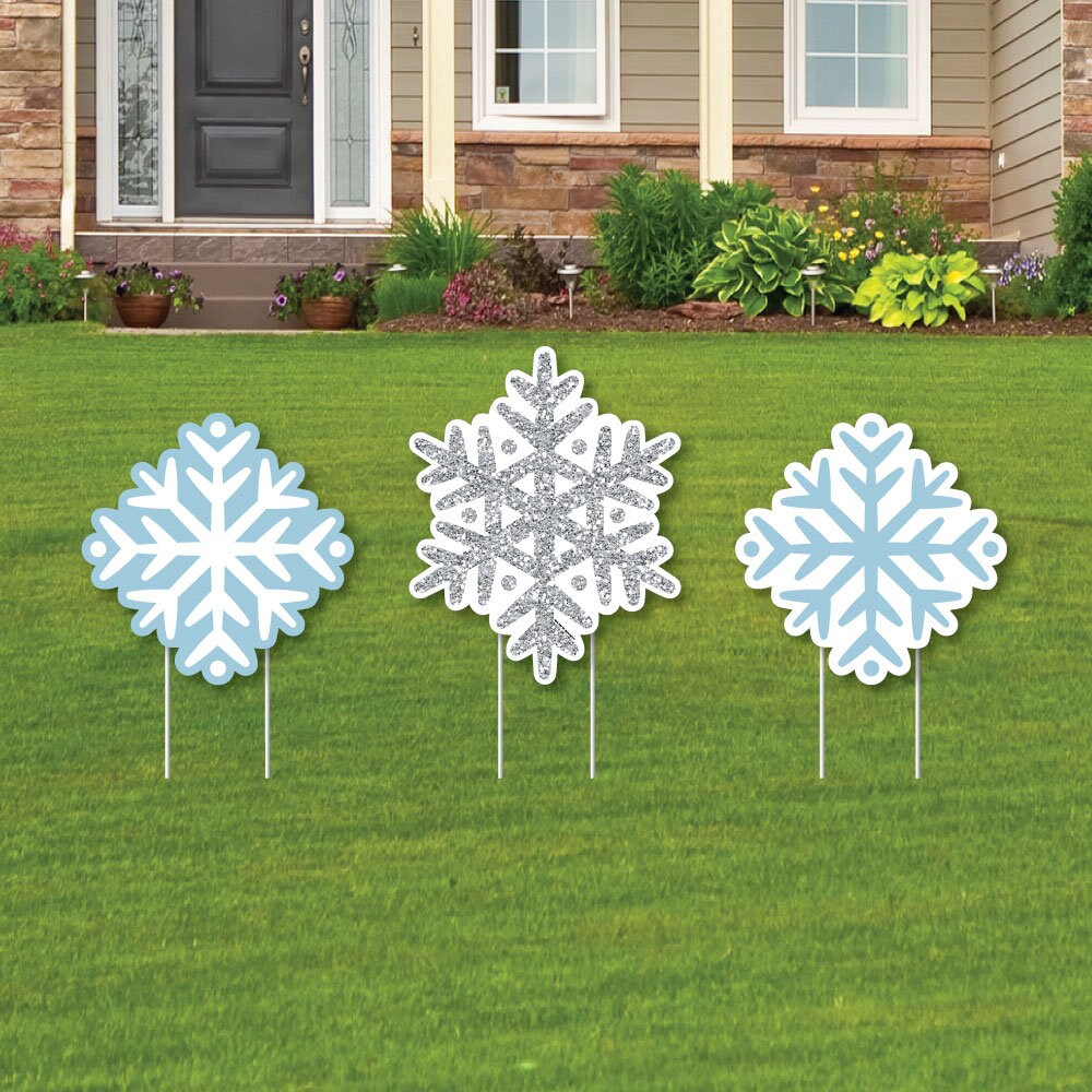 Big Dot Of Happiness Pink Winter Wonderland - Snowflake Decor - Christmas  Tree Ornaments - Set of 12