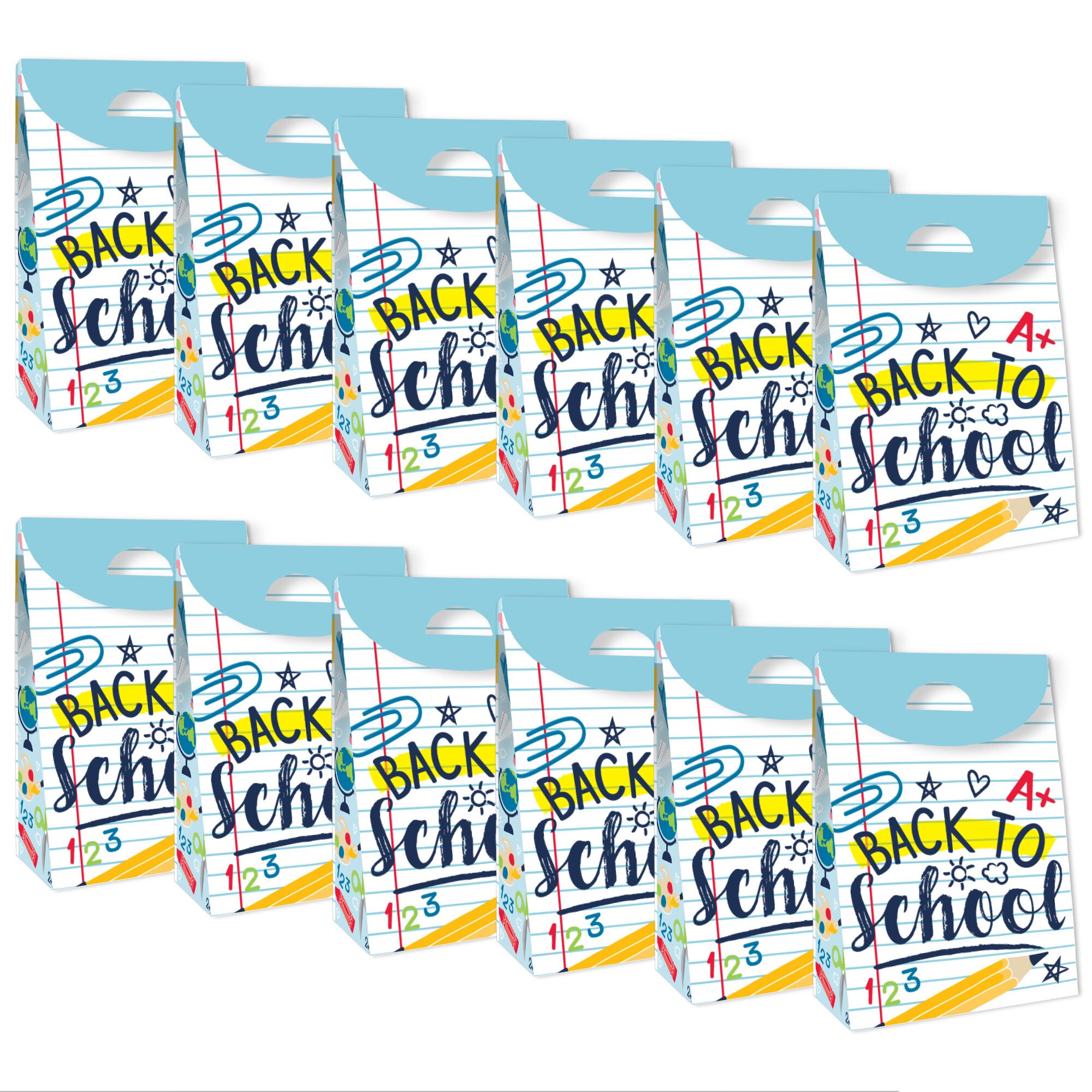 Back to School - First Day of School Classroom Gift Favor Bags - Party ...