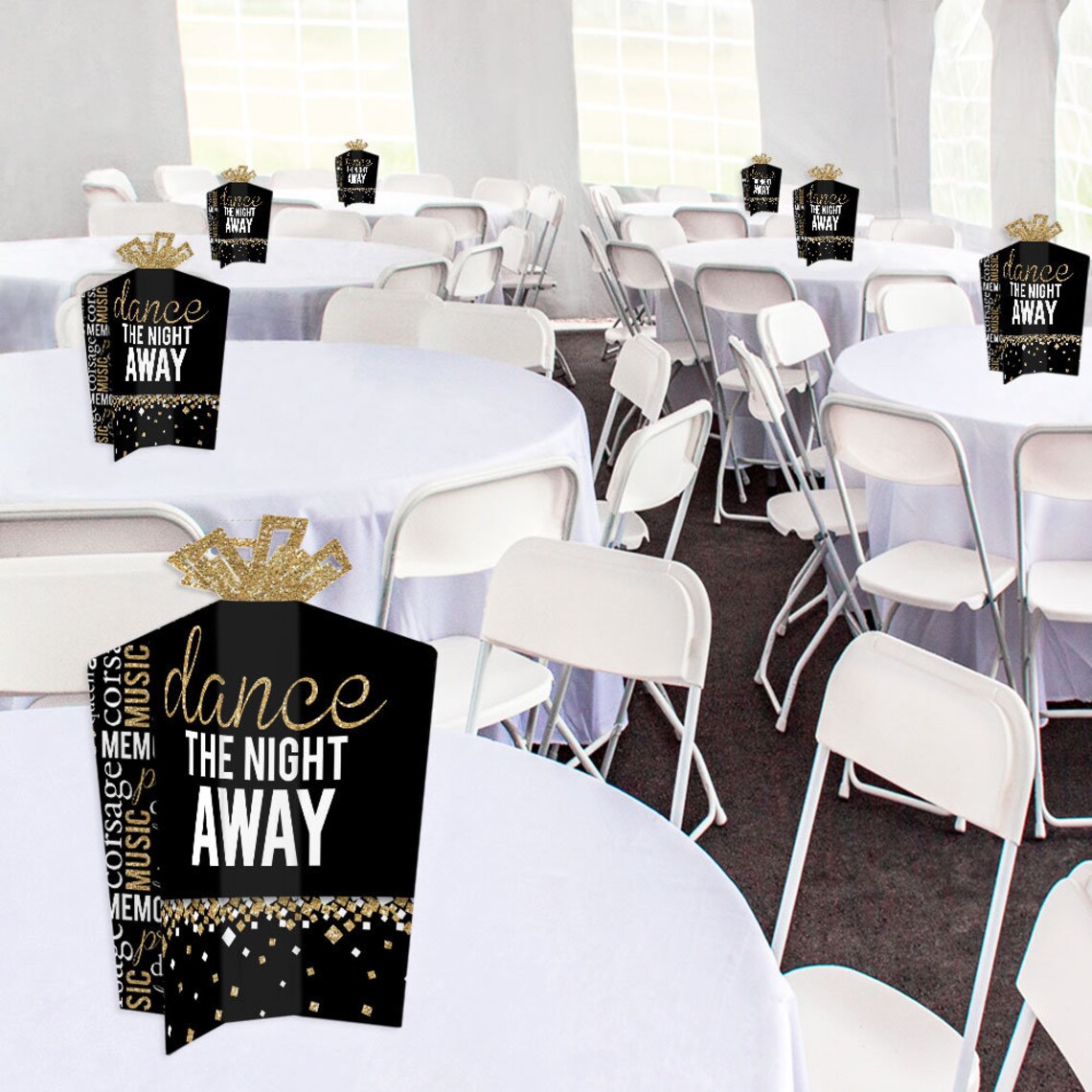 Prom Table Decorations Prom Night Party Fold and Flare - Etsy