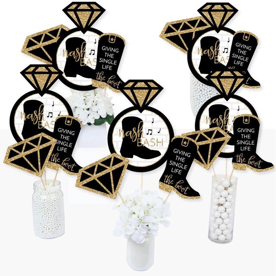 Nash Bash Centerpiece Sticks Nashville Bachleorette Party Etsy