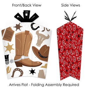 Western Hoedown Table Decorations Wild West Cowboy Party Fold and Flare Centerpieces 10 Count image 2