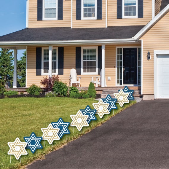 Hanukkah Shaped Lawn Decorations Outdoor Chanukah Yard Etsy