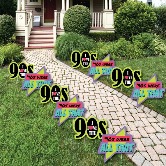 90 S Throwback 1990s Party Decorations Outdoor Yard Party