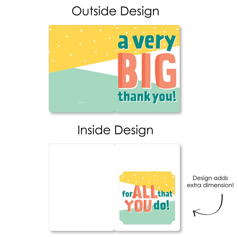 A Very Big Thank You - Gratitude Giant Greeting Card - Big Shaped ...