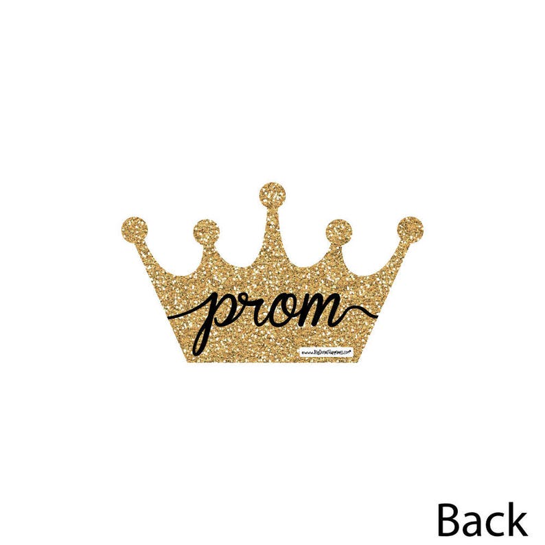 Prom DIY Decorations Party Essentials Crown Shaped Party Decorations Junior Prom Party Decor Senior Prom Party School Dance 20 Ct image 3