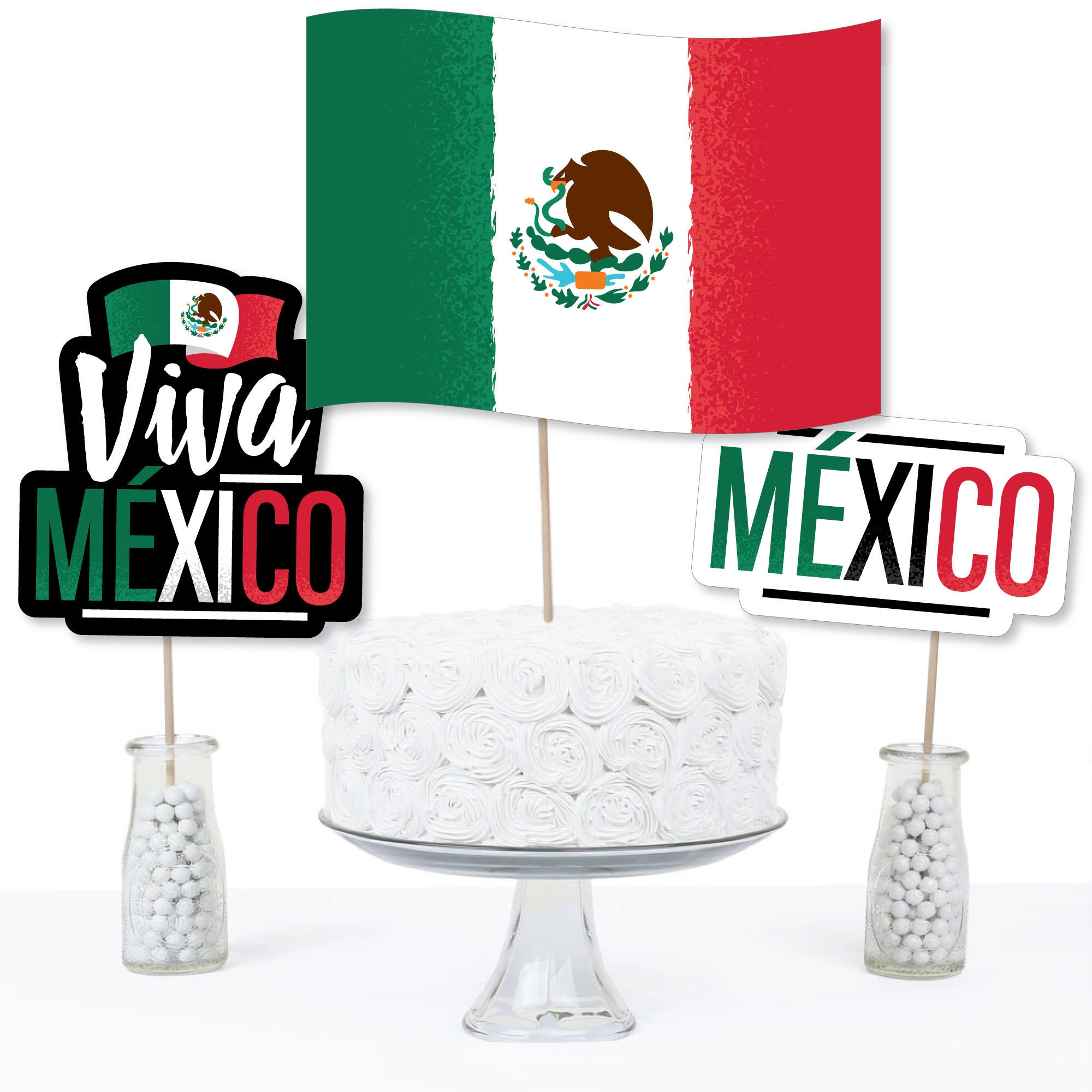 Viva Mexico - Mexican Independence Day Party Centerpiece Sticks - Table  Toppers - Set of 15 - Etsy Sweden, image size:2000x2000