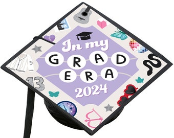 In My Grad Era - Graduation Cap Decorations Kit - Grad Cap Cover