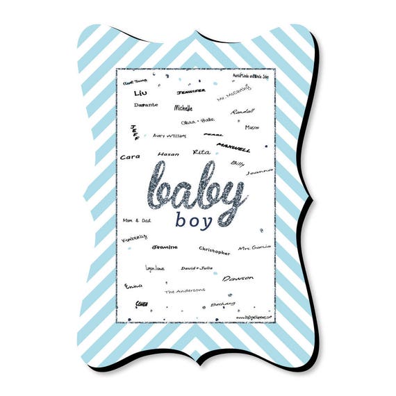 Hello Little One Baby Shower Guest Book Alternative Hello Little