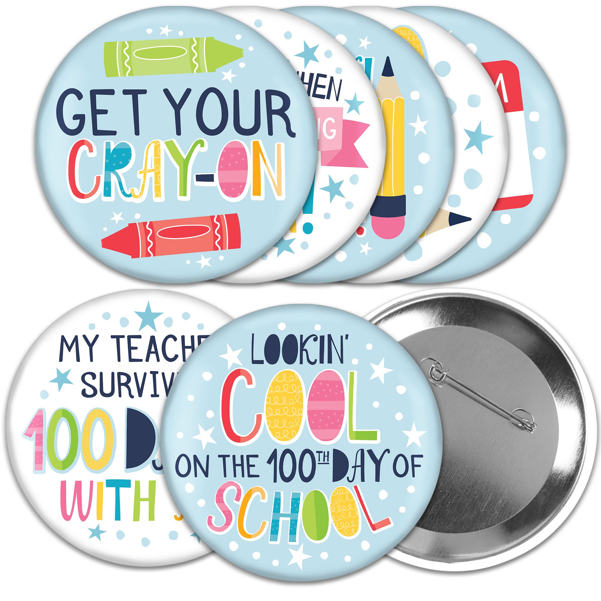 100th Day of School Iron on Transfer, Instant Download