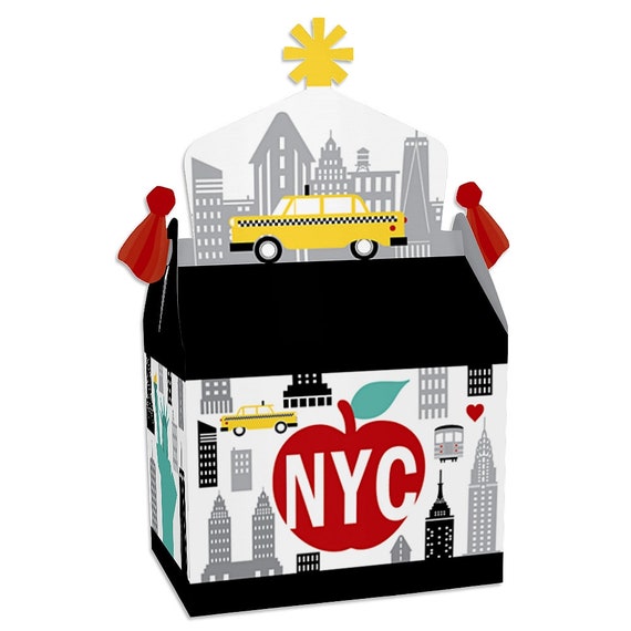 NYC Cityscape Treat Box Party Favors New York City Party Goodie