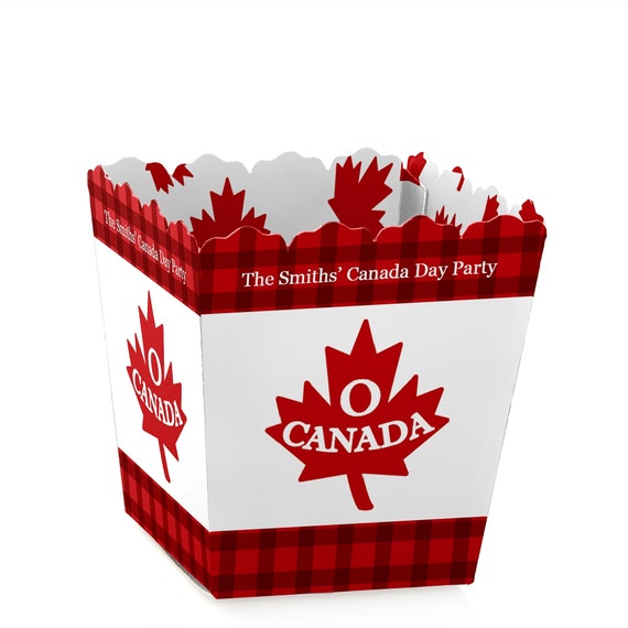 Canada Day Party Mini Favor Boxes Canadian Party Candy Box