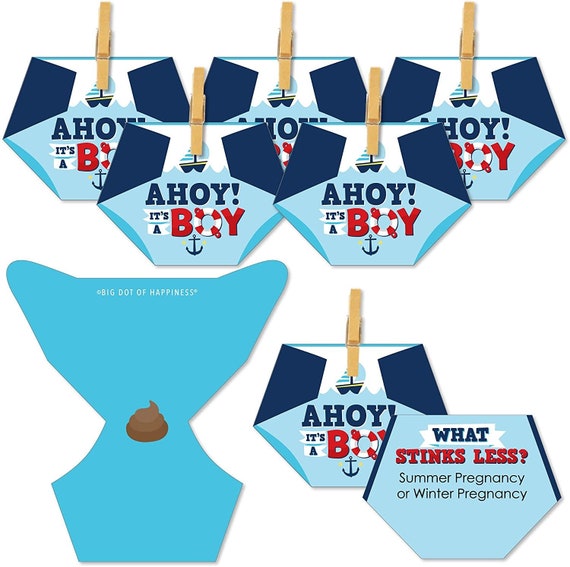Baby shower hotsell diaper game kit