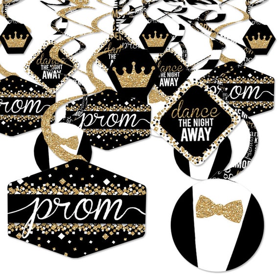 Prom - Prom Night Party Hanging Decor - Party Decoration Swirls - Set of 40 Il_570xn