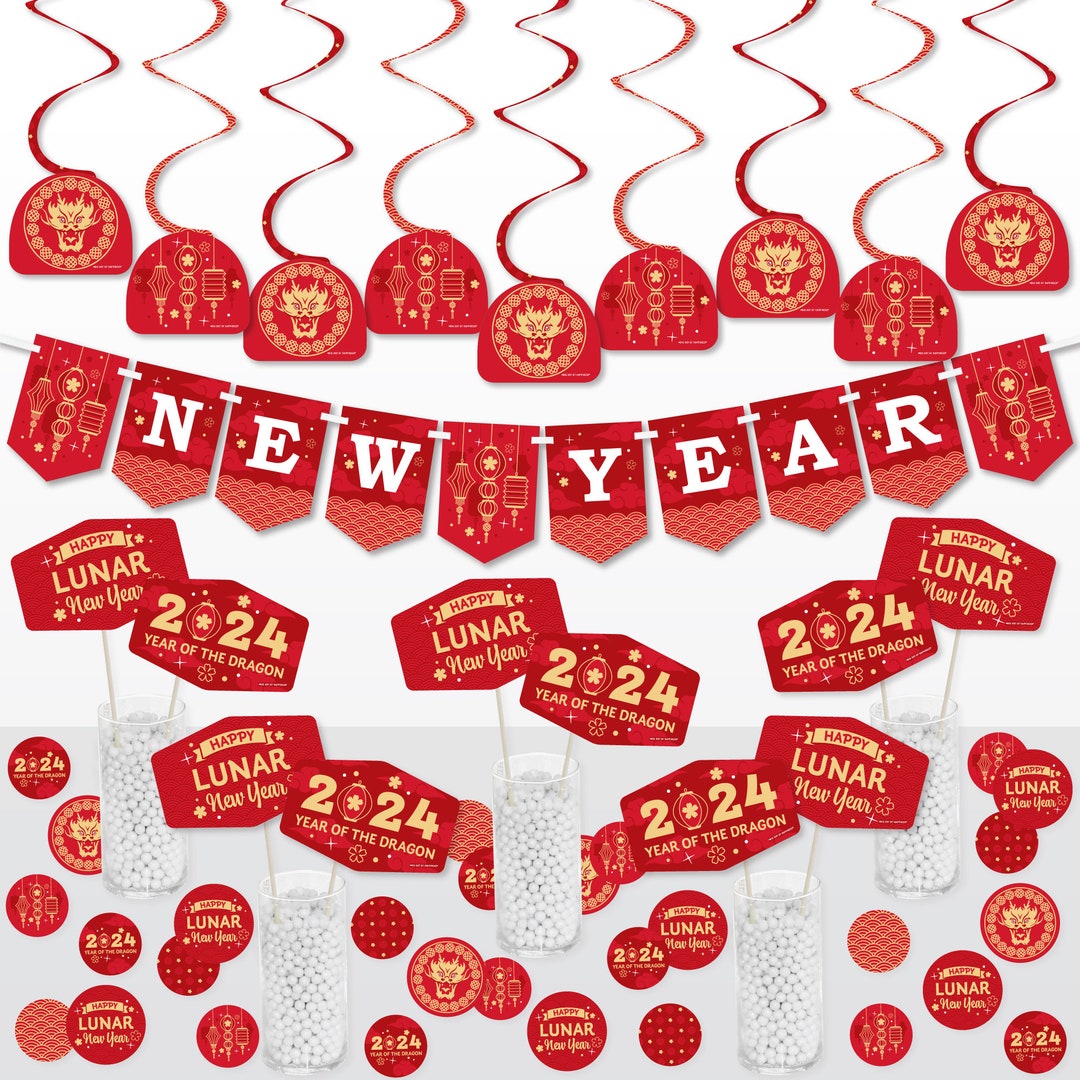 Lunar New Year 2024 Year of the Dragon Supplies Decoration Kit