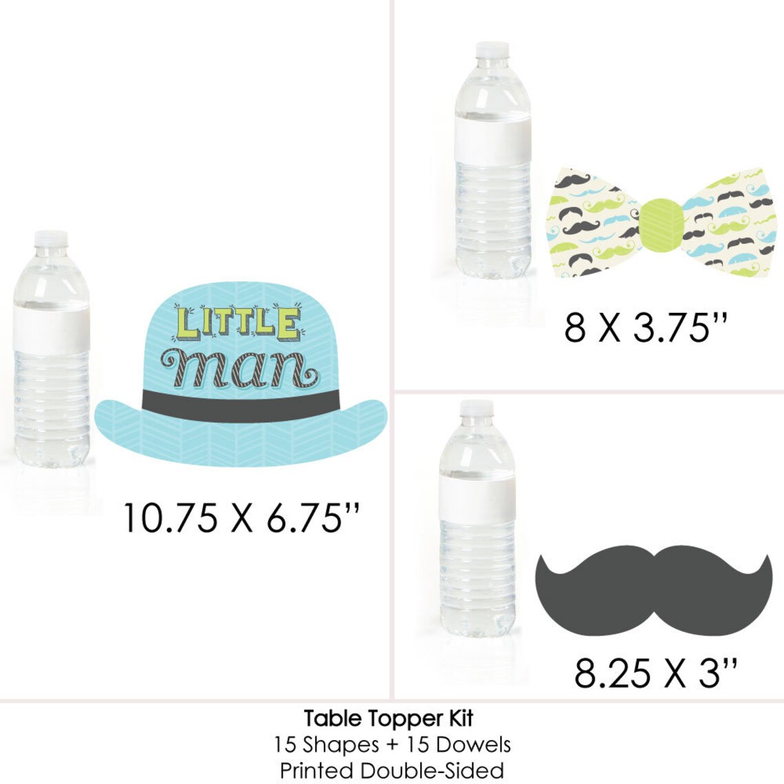 Dashing Little Man Mustache Party Centerpiece Sticks - Etsy