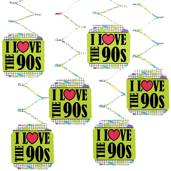 90 S Throwback Hanging Decorations Hanging 1990 S Etsy