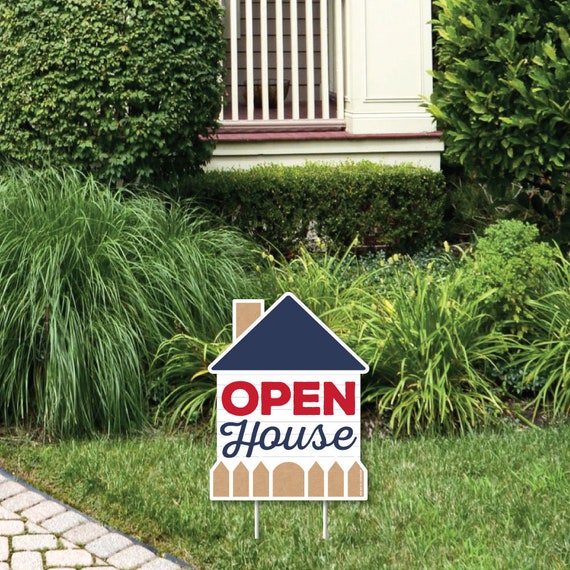 Open House - Outdoor Lawn Sign - Real Estate Yard Sign - 1 Piece Il_570xn