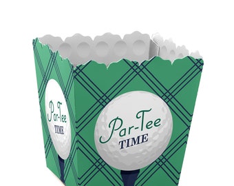 Par-Tee Time - Golf - Party Mini Favor Boxes - Retirement or Birthday Party Treat Candy Boxes - Set of 12