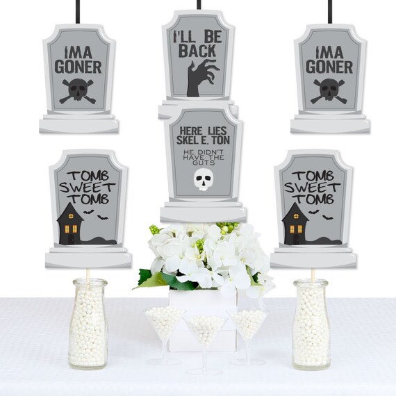 Graveyard Tombstones DIY Decorations Halloween Essentials Tombstone