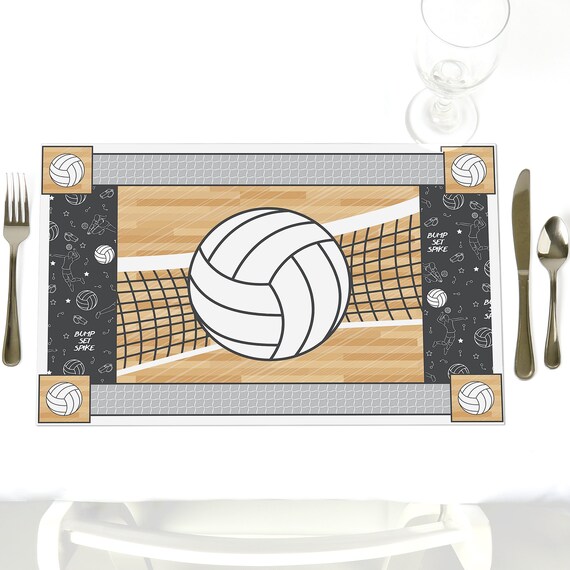 Bump Set Spike Volleyball Party Table Decorations