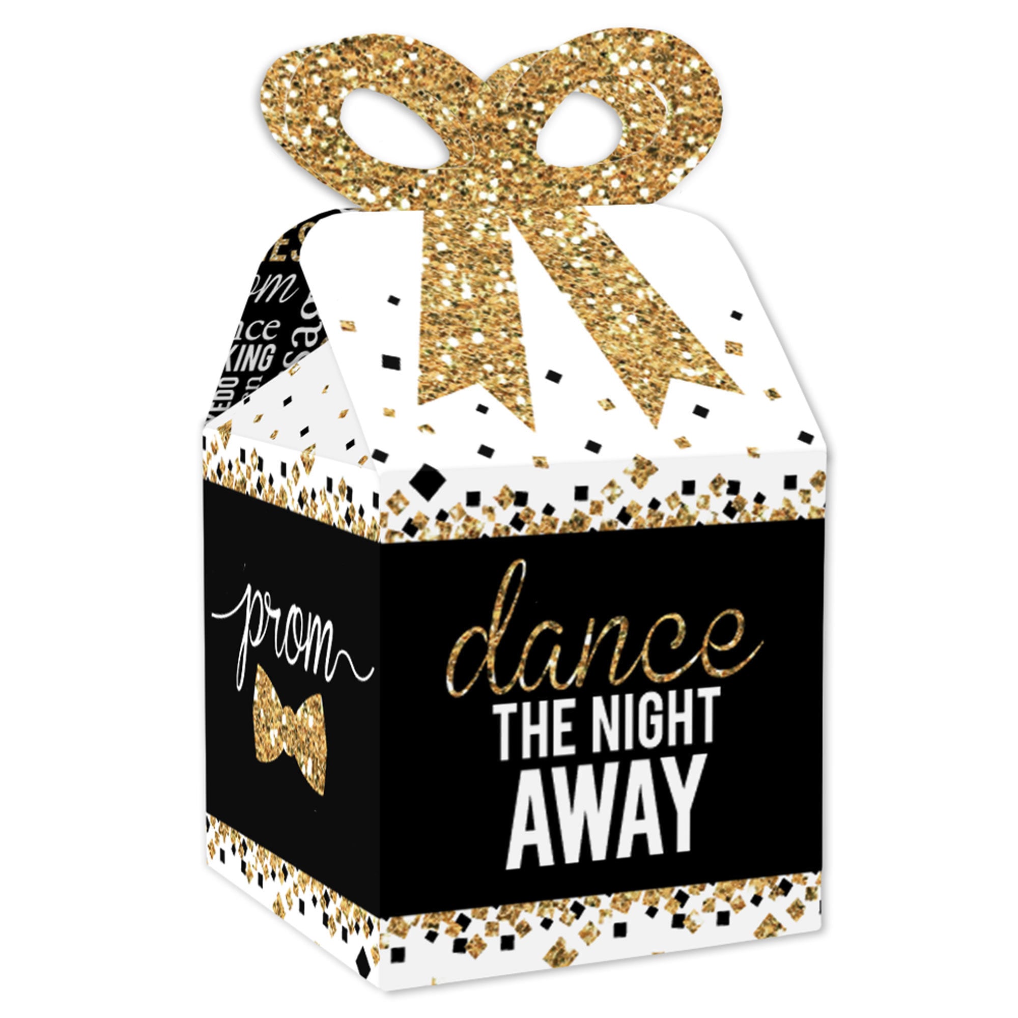 Prom Square Favor Gift Boxes Prom Night Party Bow Boxes Etsy