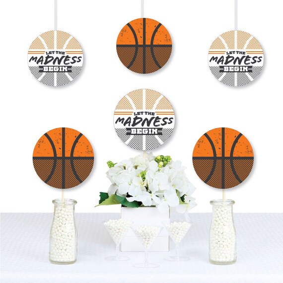 Basketball - Let the Madness Begin - Decorations DIY College Basketball Party Essentials - Set of 20 Il_570xn