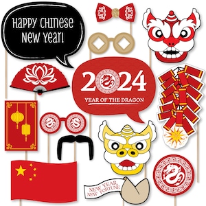 DASHAN 2023 Happy Chinese New Year Photography Backdrop 12x8ft Year of The  Rabbit Blue Background for Happy New Year Chinese Asian Theme Party  Polyester Banner Decor Studio Photo Booth Props : 