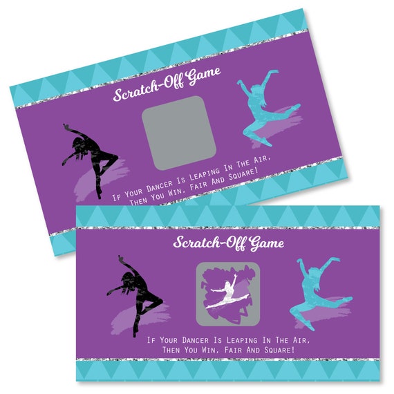 Must Dance to the Beat - Dance - Birthday & Dance Party Scratch Off Games - Dance Team Scratch Off Game Cards - 22 Ct Il_570xn