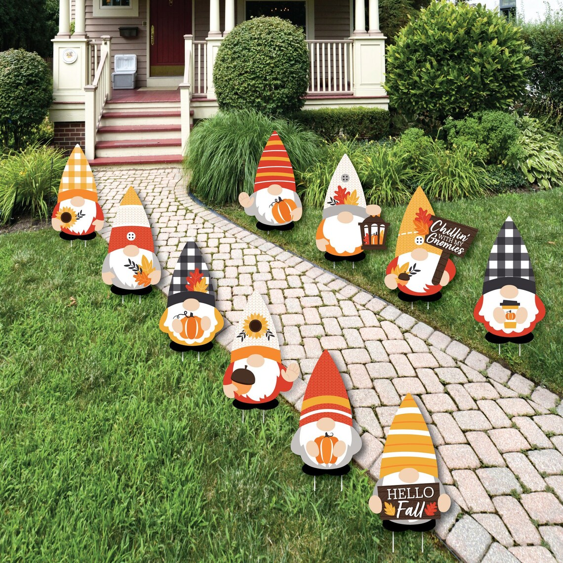Fall Gnomes Gnomes Lawn Decorations Outdoor Autumn Harvest Etsy