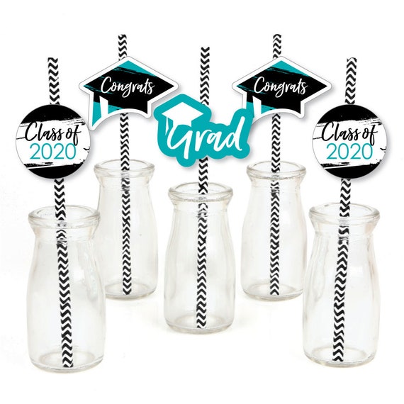 Teal Grad Best Is Yet To Come Graduation Die Cut And Straw