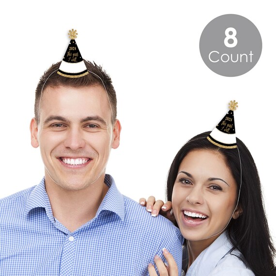 ZYDNANYANG Lot de 4 chapeaux de fête du Nouvel An 2024, 6 chapeaux