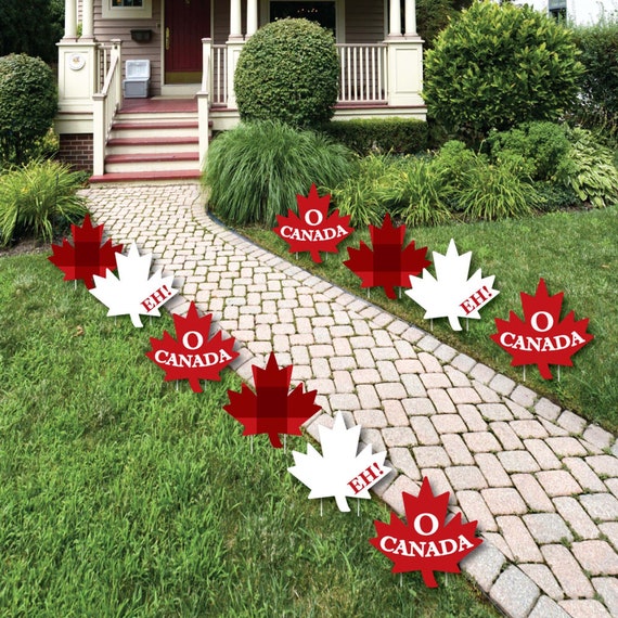 Canada Day Lawn Decorations Outdoor Canadian Party Yard Decorations