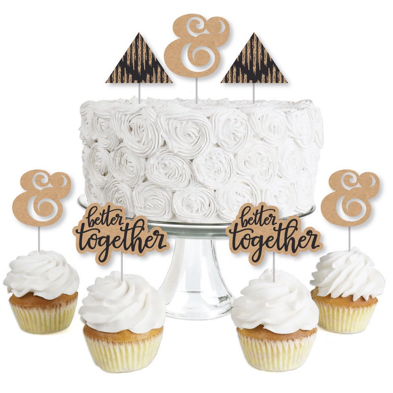 24 Count Bling Diamond Ring Glitter Cupcake Picks Toppers Wedding Bridal Shower Party Supplies