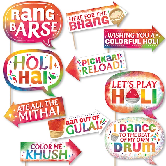 Funny Holi Hai Festival of Colors Party Photo Booth Props - Etsy UK Funny Holi Hai Festival of Colors Party Photo Booth Props - Etsy UK