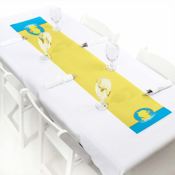 Ducky Duck - Petite Baby Shower or Birthday Party Paper Table Runner - 12 x 60 inches