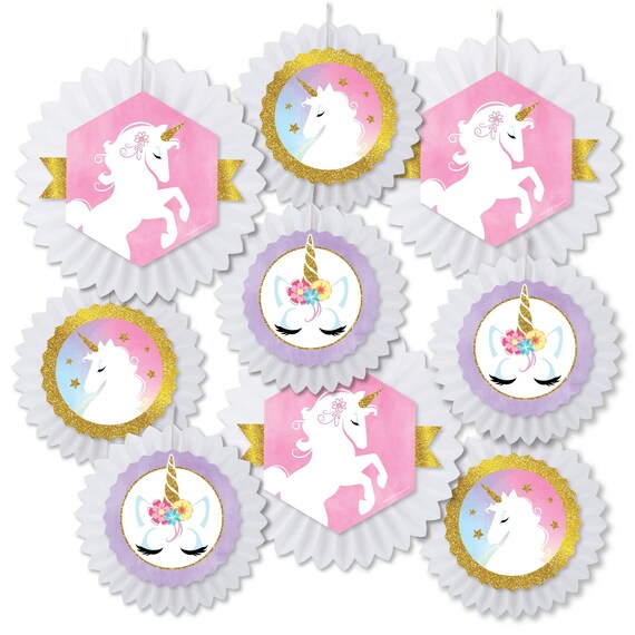 Unicorn Party in a Box, Unicorn Party Box, Unicorn Party Decorations Kit,  Girls Birthday Party, Unicorn Party Supplies, Unicorn Theme Party 